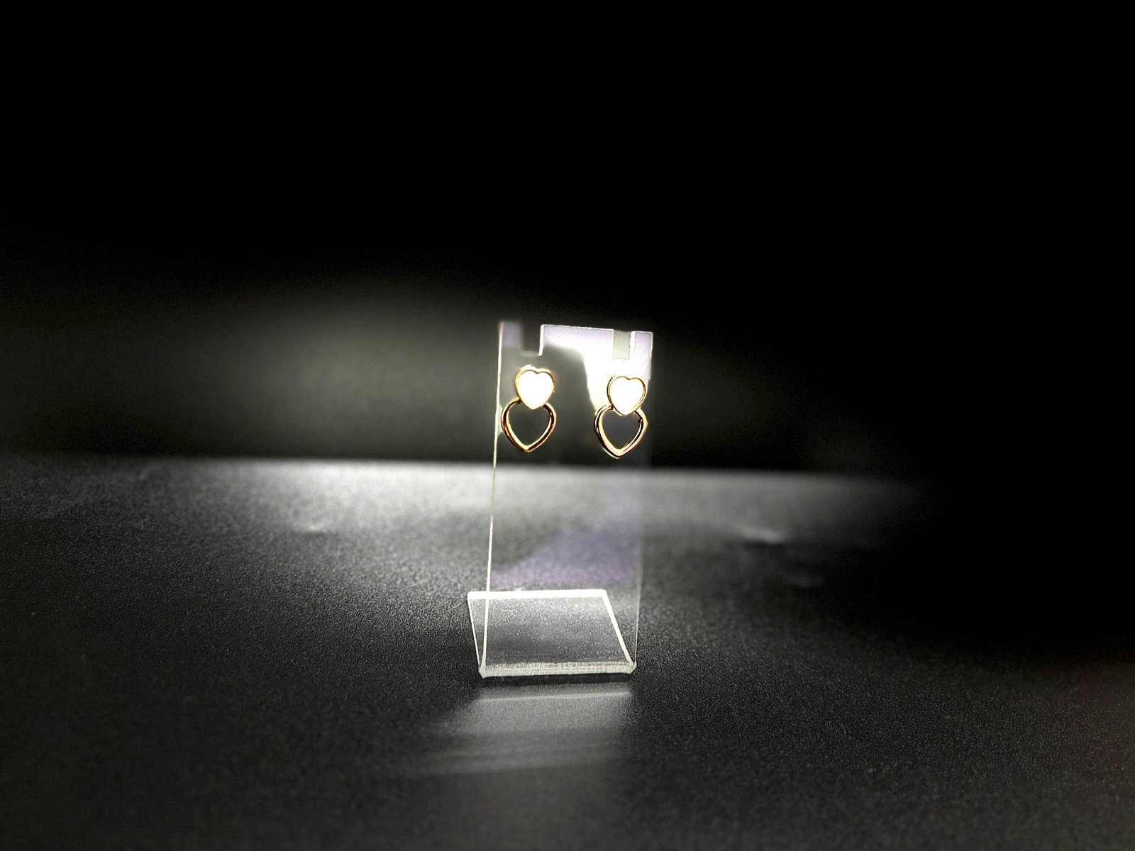 Minimalist Silver Heart Double Hoop Earrings