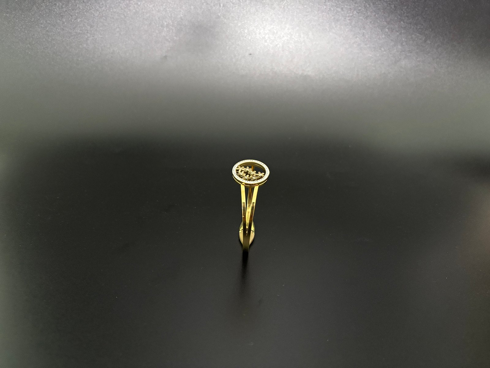 Floral Motif Gold Finish Imitation Bangle | Best of Buy