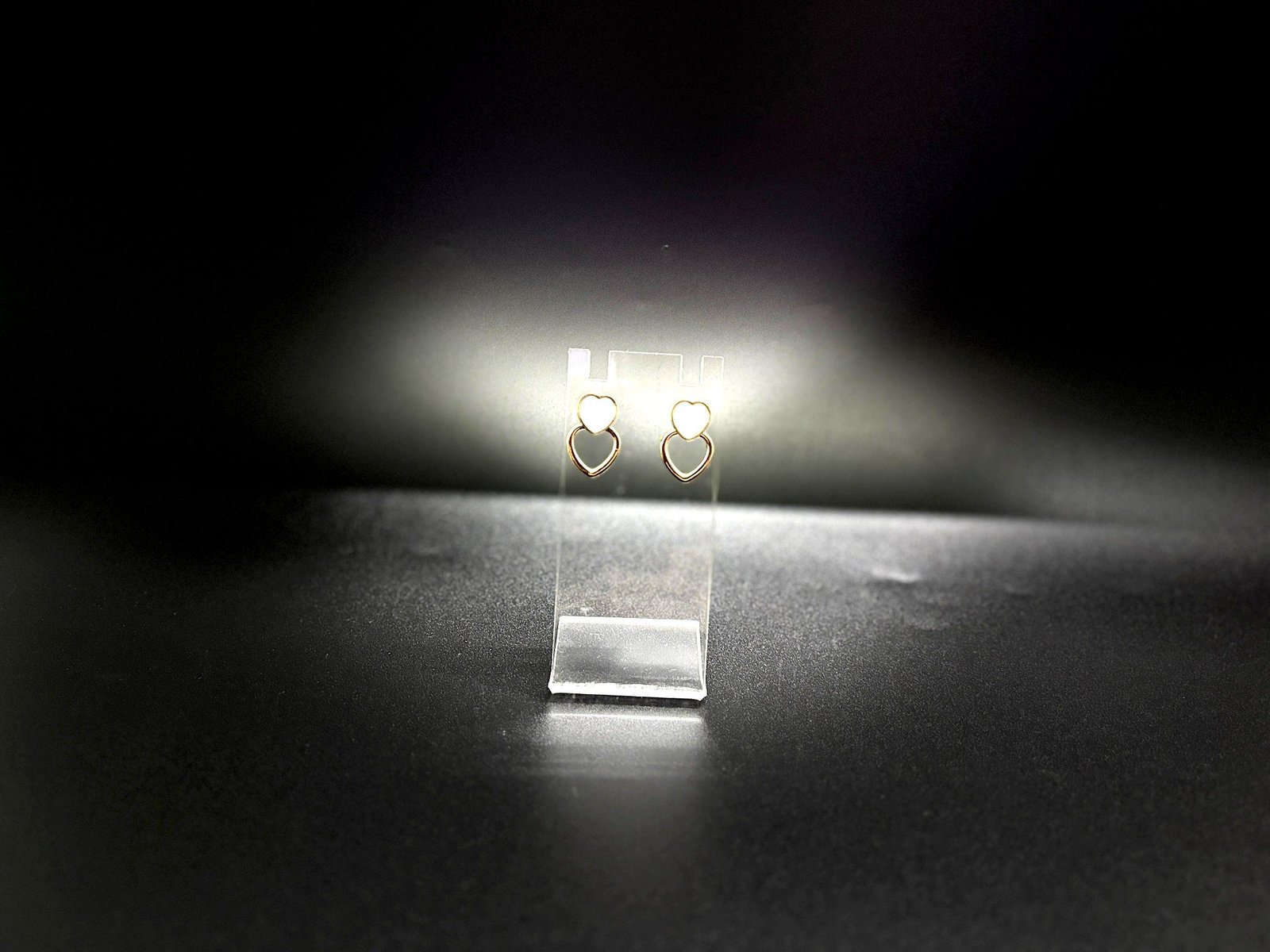 Minimalist Silver Heart Double Hoop Earrings