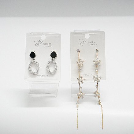 Stud & Long Drop Earrings Combo Set | Best of Buy