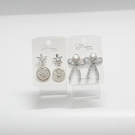 Stylish Bow & Drop Earrings Combo Set | Best of Buy